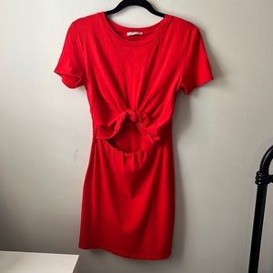Zara Cutout T-shirt Dress